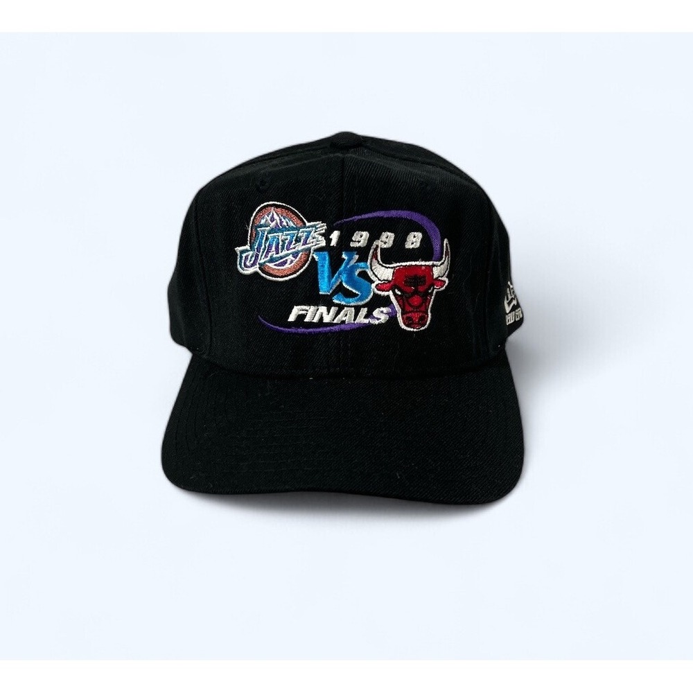 Vintage 1998 NBA Finals Utah Jazz vs Chicago Bulls New Era Snapback Hat Cap